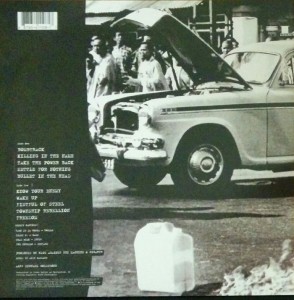 Rage Against the Machine Back Cover 2012